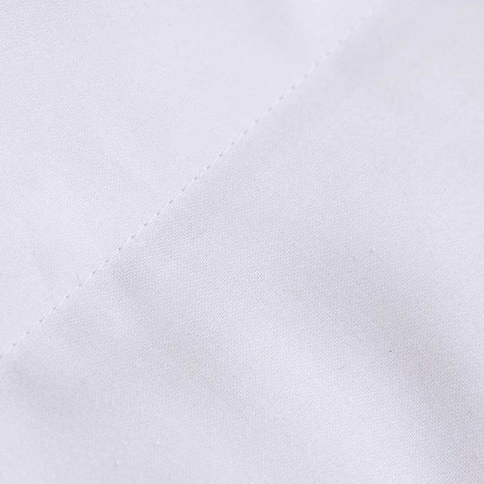 Close-up of the details of 500TC Egyptian White Cotton Flat Sheet