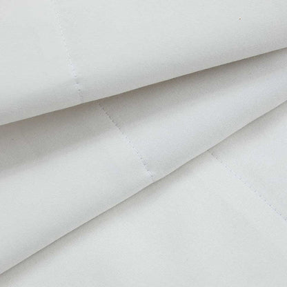 Close-up of 500TC Egyptian Ivory Cotton Flat Sheet
