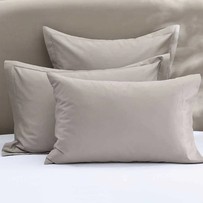 Taupe / Standard Pillowcase Pair 50 cm x 75 cm
