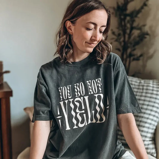 A Court of Wings and Ruin Inspired: You Do Not Yield Heavy Weight Tee Shirt