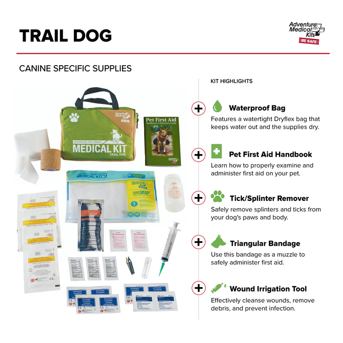 Adventure Dog Medical Kit - Trail Dog Pet Adventure Medical Kits
