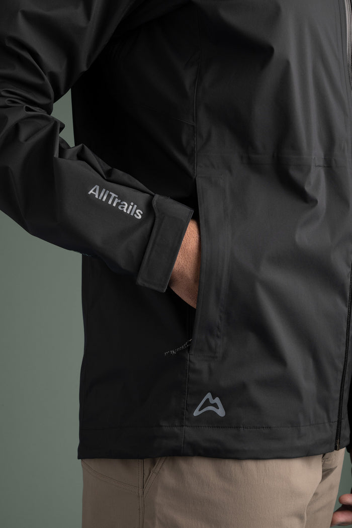 AllTrails × Black Diamond Men's Fineline Stretch Shell - Black Outerwear Black Diamond