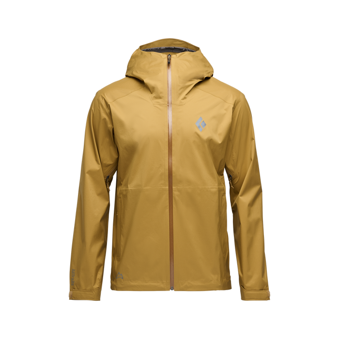 AllTrails × Black Diamond Men's Fineline Stretch Shell - Flax Outerwear Black Diamond