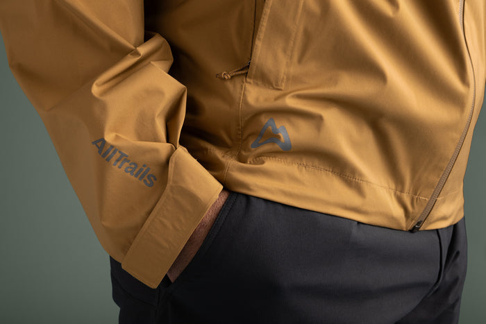 AllTrails × Black Diamond Men's Fineline Stretch Shell - Flax Outerwear Black Diamond