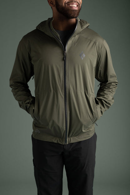 AllTrails × Black Diamond Men's Fineline Stretch Shell - Tundra Outerwear Black Diamond