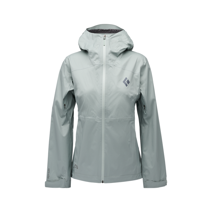 AllTrails × Black Diamond Women's Fineline Stretch Shell - Agave Outerwear Black Diamond