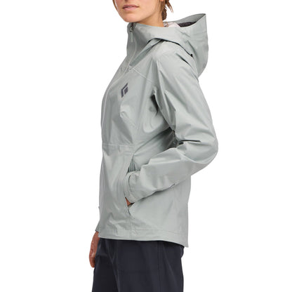 AllTrails × Black Diamond Women's Fineline Stretch Shell - Agave Outerwear Black Diamond