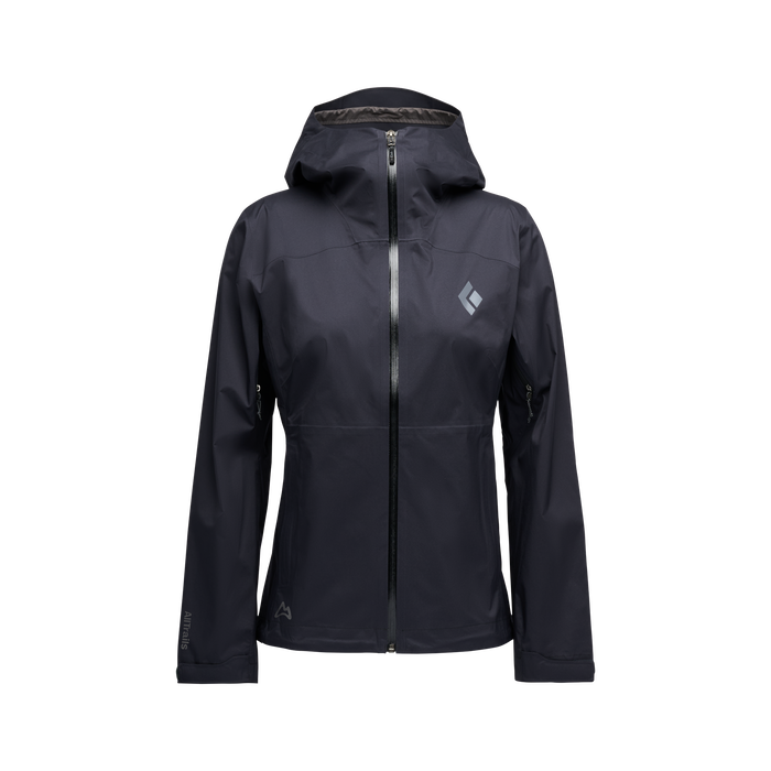 AllTrails × Black Diamond Women's Fineline Stretch Shell - Black Outerwear Black Diamond