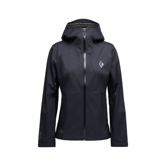 AllTrails × Black Diamond Women's Fineline Stretch Shell - Black Outerwear Black Diamond