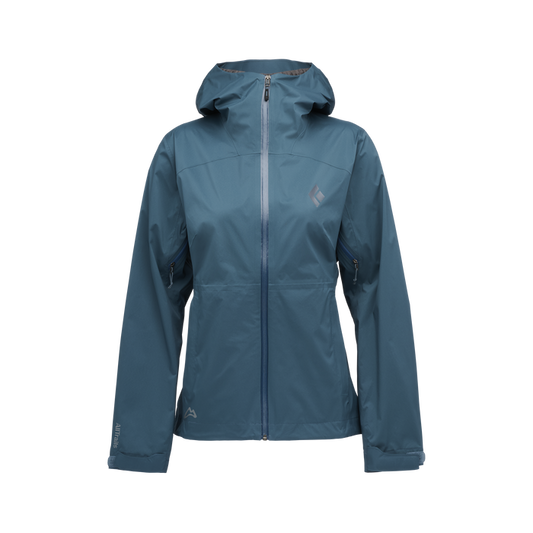 AllTrails × Black Diamond Women's Fineline Stretch Shell - Midnight Blue Outerwear Black Diamond