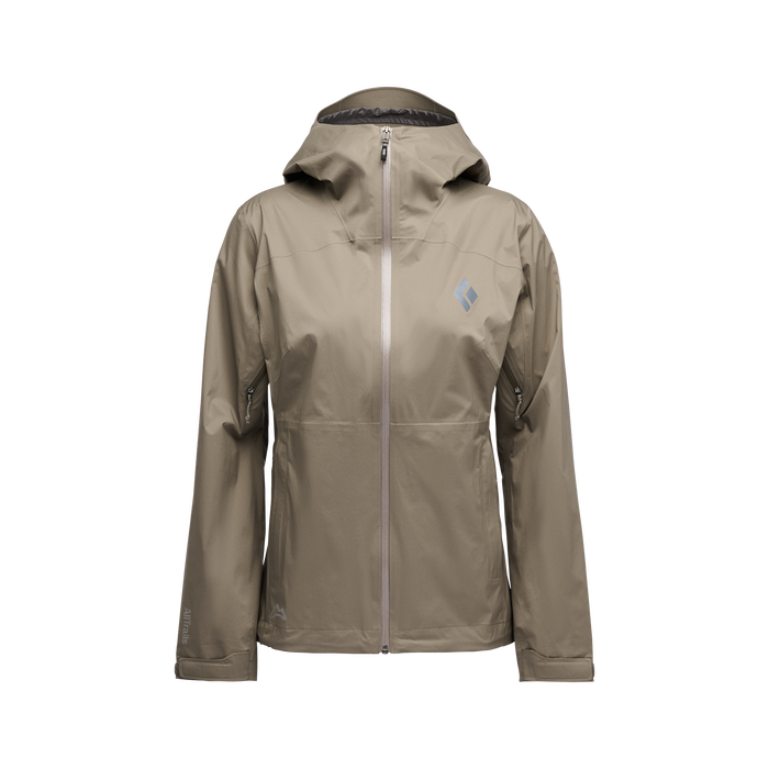 AllTrails × Black Diamond Women's Fineline Stretch Shell - Walnut Outerwear Black Diamond