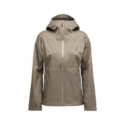 AllTrails × Black Diamond Women's Fineline Stretch Shell - Walnut Outerwear Black Diamond