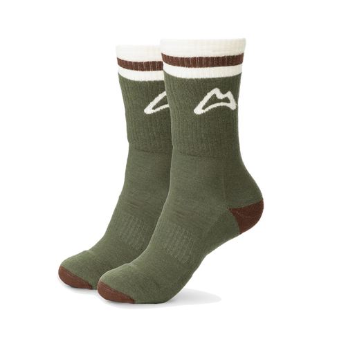 AllTrails Heavyweight Crew Trail Sock - Forest Socks Custom Sock Lab