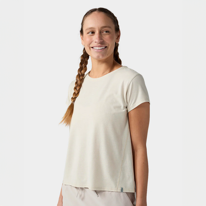 AllTrails × Stio Women's Divide Short Sleeve Tee - Mountain Goat Heather Tees Stio
