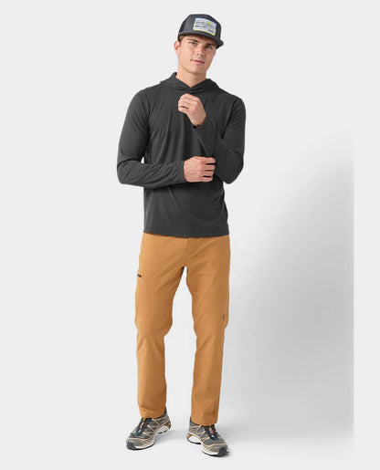 AllTrails x Stio Men's Divide Hooded Pullover - Abyss Heather Midlayer Stio