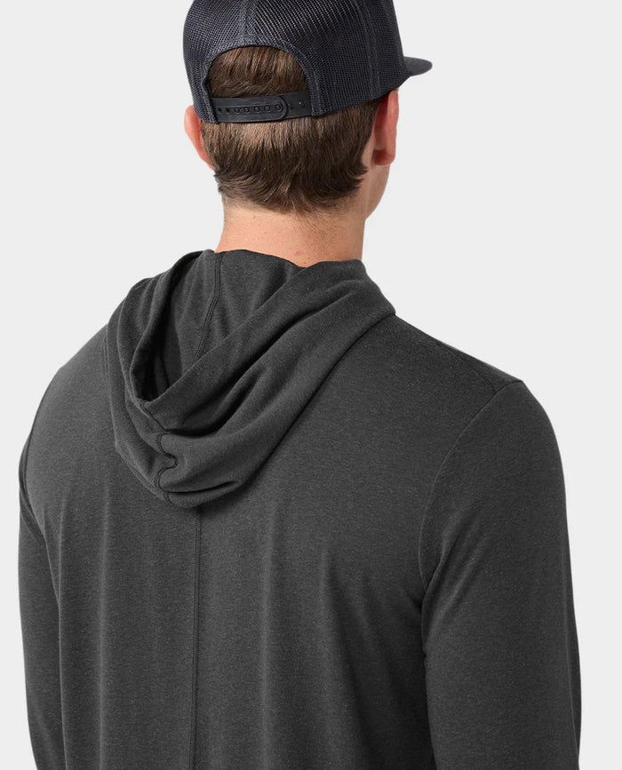 AllTrails x Stio Men's Divide Hooded Pullover - Abyss Heather Midlayer Stio