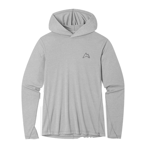 AllTrails x Stio Men's Divide Hooded Pullover - Quiet Gray Heather Midlayer Stio