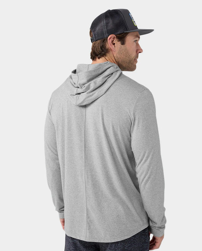 AllTrails x Stio Men's Divide Hooded Pullover - Quiet Gray Heather Midlayer Stio