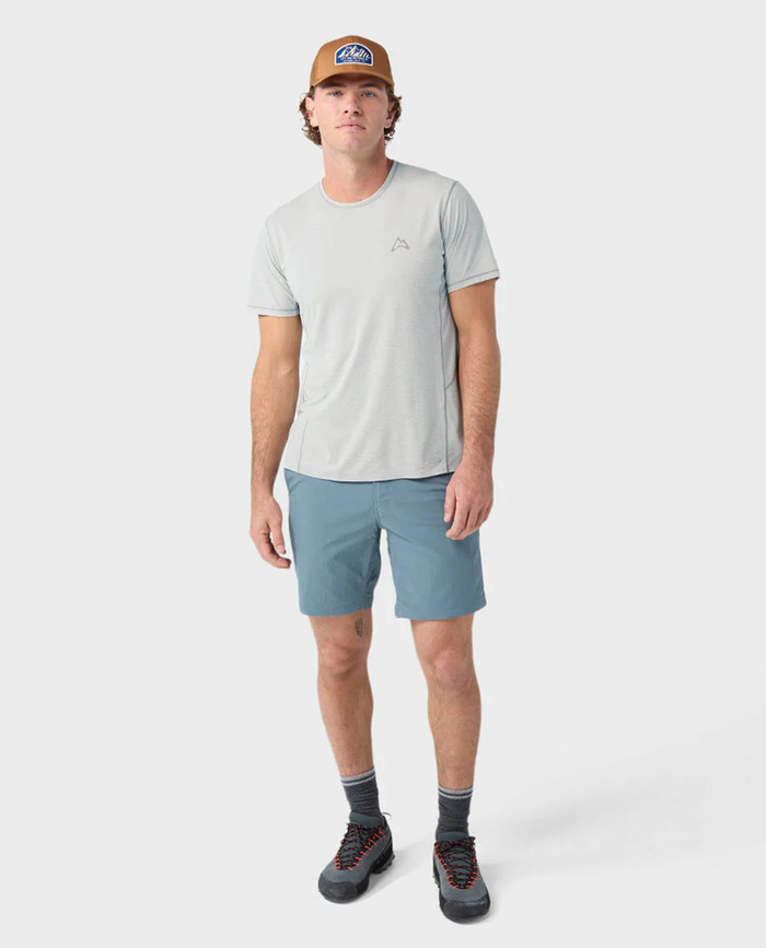 AllTrails x Stio Men's Lucent Tee SS - Quiet Gray Heather Tees Stio
