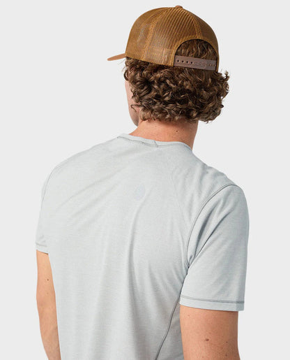 AllTrails x Stio Men's Lucent Tee SS - Quiet Gray Heather Tees Stio