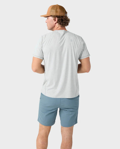 AllTrails x Stio Men's Lucent Tee SS - Quiet Gray Heather Tees Stio