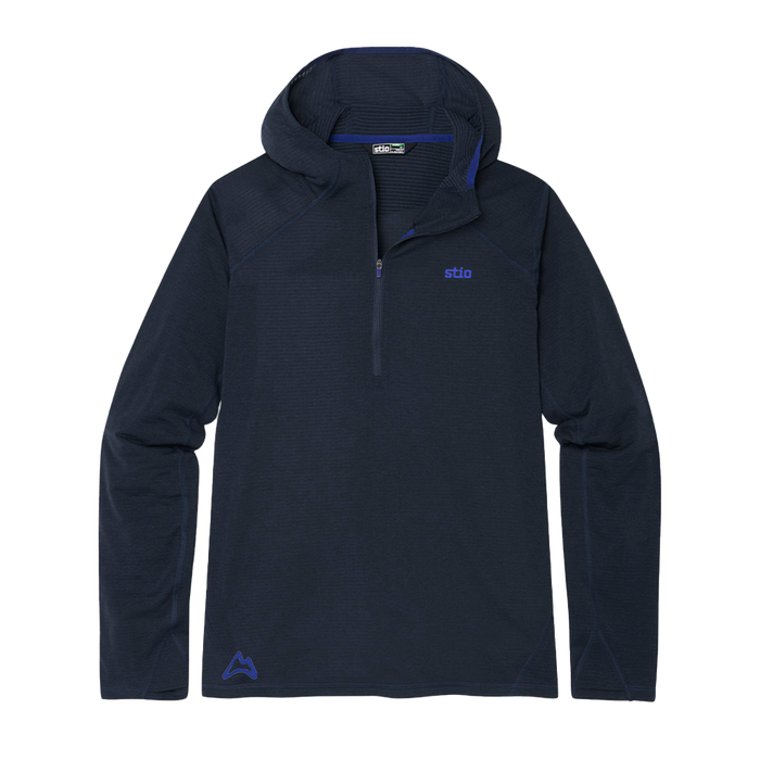 AllTrails x Stio Men's Trax Power Grid Half Zip Hoodie - Mountain Shadow Midlayer Stio