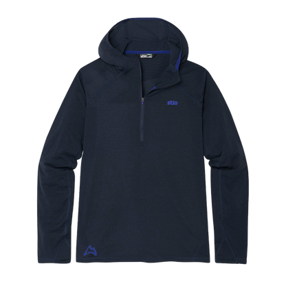 AllTrails x Stio Men's Trax Power Grid Half Zip Hoodie - Mountain Shadow Midlayer Stio