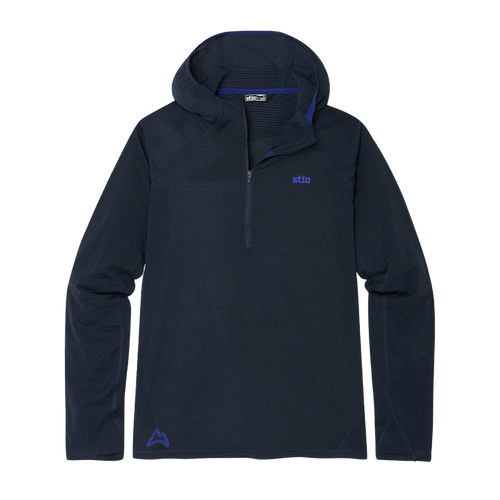 AllTrails x Stio Men's Trax Power Grid Half Zip Hoodie - Mountain Shadow Midlayer Stio