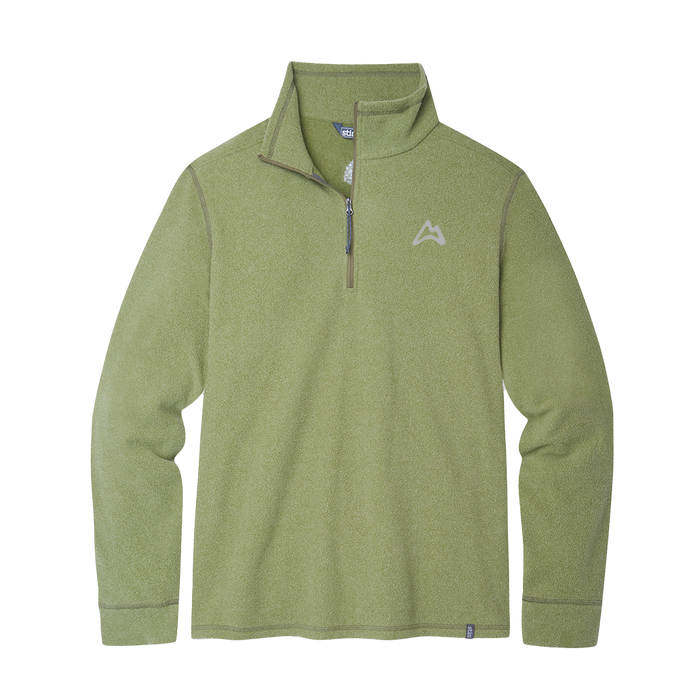 AllTrails x Stio Men's Turpin Fleece Half Zip - Terrain Heather Midlayer Stio
