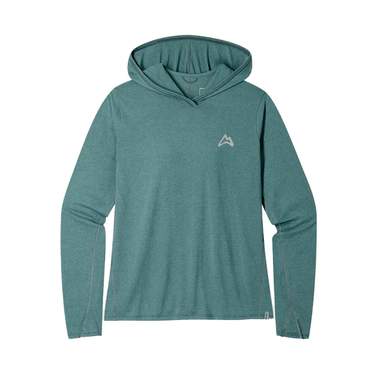 AllTrails x Stio Women's Divide Hooded Pullover - Boundless Heather Midlayer Stio