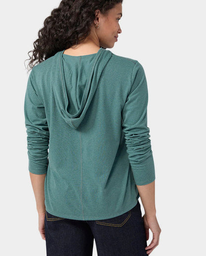 AllTrails x Stio Women's Divide Hooded Pullover - Boundless Heather Midlayer Stio