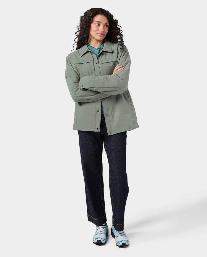 AllTrails x Stio Women's Divide Hooded Pullover - Boundless Heather Midlayer Stio