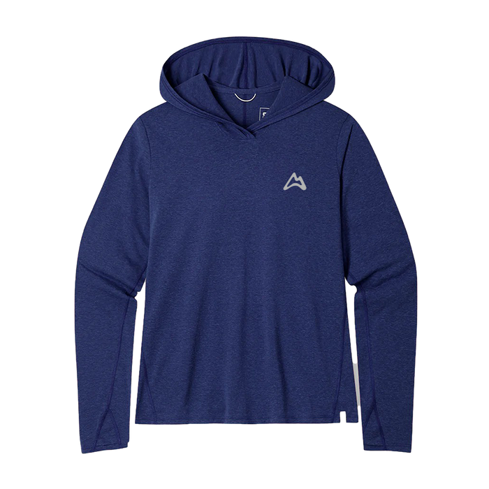 AllTrails x Stio Women's Divide Hooded Pullover - Mountain Shadow Heather Midlayer Stio