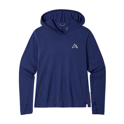 AllTrails x Stio Women's Divide Hooded Pullover - Mountain Shadow Heather Midlayer Stio