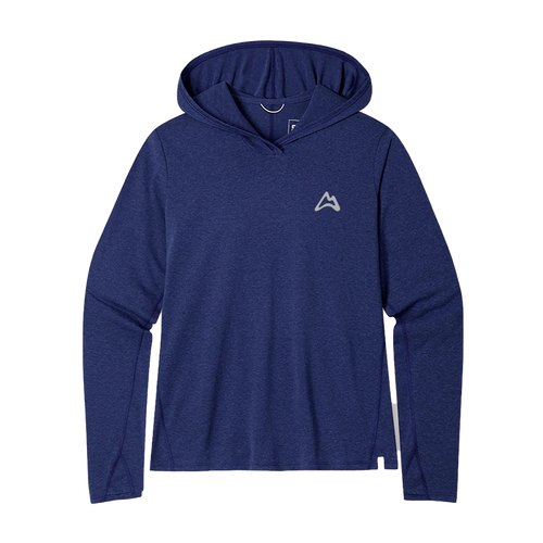 AllTrails x Stio Women's Divide Hooded Pullover - Mountain Shadow Heather Midlayer Stio