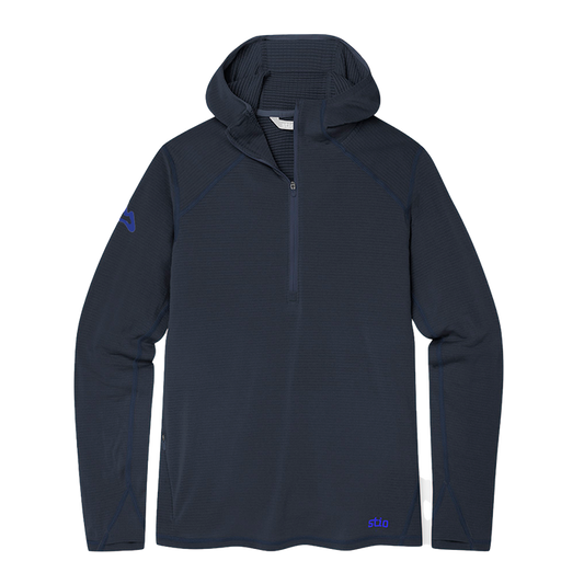 AllTrails x Stio Women's Trax Power Grid Half Zip Hoodie - Mountain Shadow Midlayer Stio