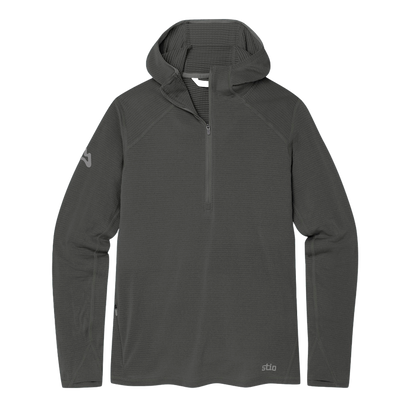 AllTrails x Stio Women's Trax Power Grid Half Zip Hoodie - Raven Midlayer Stio