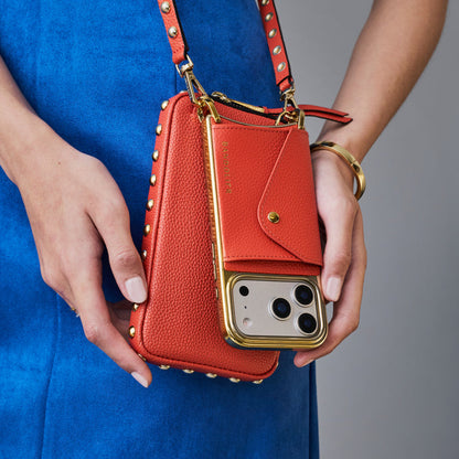 Annie Pouch Set - Orange/Gold