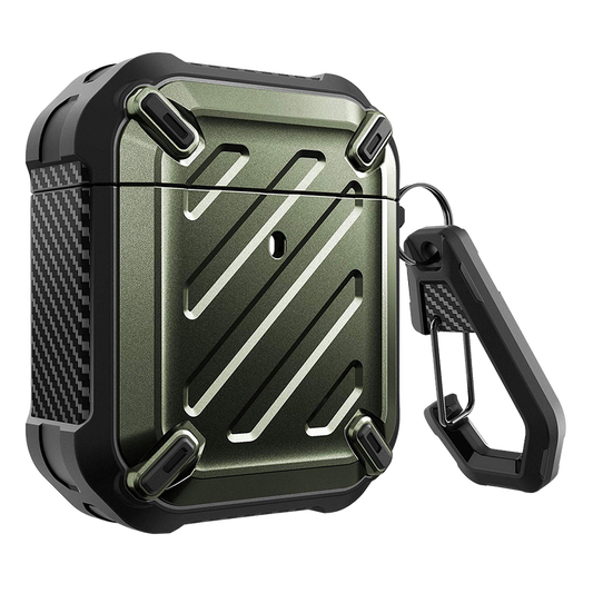 Apple AirPods 1 & 2 Unicorn Beetle Pro Rugged Case-Dark Green