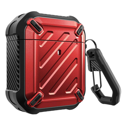Apple AirPods 1 & 2 Unicorn Beetle Pro Rugged Case-Metallic Red