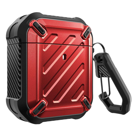 Apple AirPods 1 & 2 Unicorn Beetle Pro Rugged Case-Metallic Red