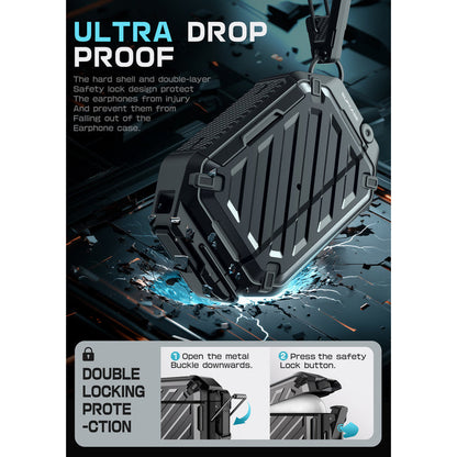 Apple AirPods Pro  1 & 2  Unicorn Beetle PRO Rugged Case Waterproof Case –Black