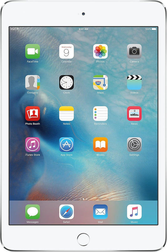 Apple iPad mini 4 (Wi-Fi/Cellular) A1550 MK8E2LL/A 128GB Silver