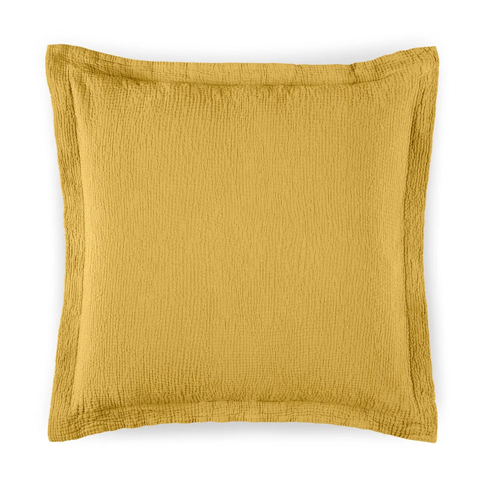 areia_saffron_euro decorative pillowcase on a white background