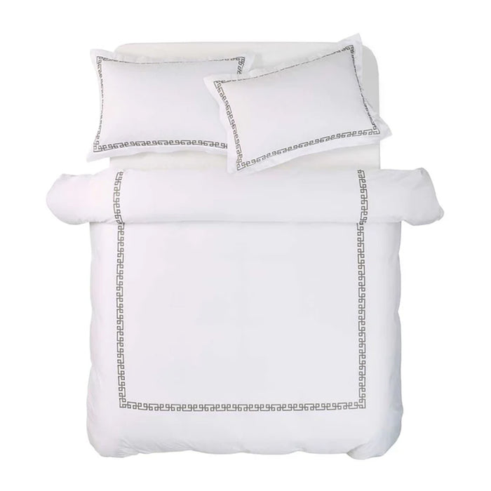 Ares Mercury Duvet Cover Set on a white background