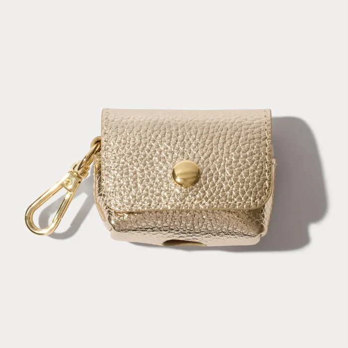 Avery AirPods Clip-On Pouch - Metallic Gold/Gold