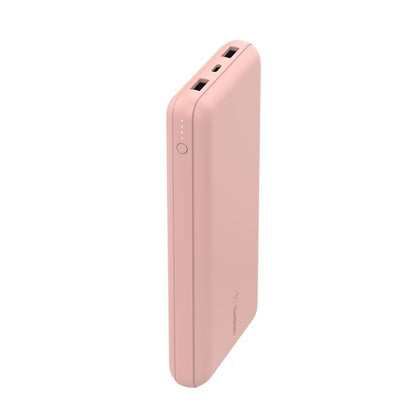 Belkin Boost Charge 3-Port & 20000Mah Power Bank with USB-C 15Watts, Dual USB-A, Pink