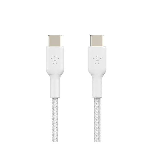 Belkin Boost Charge braided USB-C to USB-C, 2M, 2Pack, White