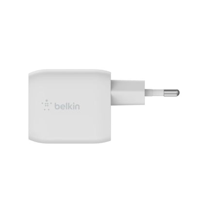 Belkin Boost Charge Pro Dual, USB-C PD GaN Fast Charger, 45Watts, White