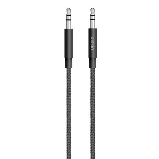 Belkin Metallic AUX Cable, 1.2Mm, Black